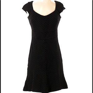 White House Black Market Ruched design/pin stripe Dress